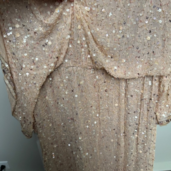 Beautiful Vintage Grecian Vintage Dress - Size 14 - Picture 9 of 16